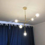 Lustre Doré Design Moderne Luminaire Chambre