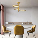 Lustre Doré Skalla Design Arrondi Luminaire Chambre