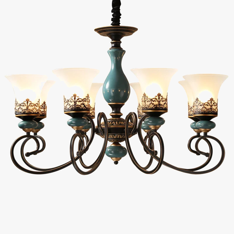 lustre en céramique led antique style français design européen