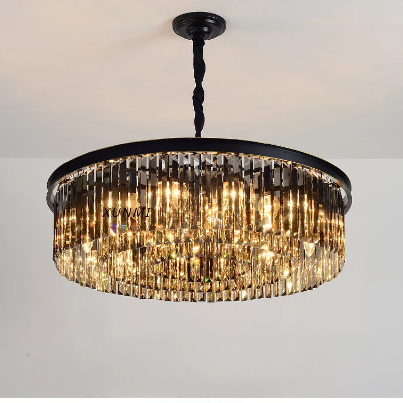 lustre en cristal de luxe style italien pour décoration intérieure