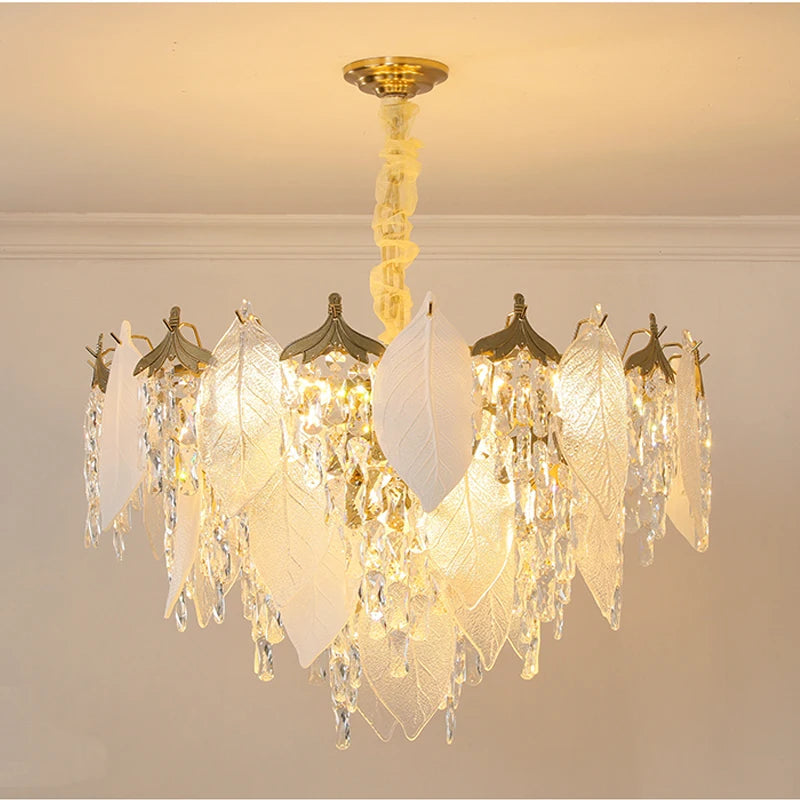 lustre en cristal design créatif pour éclairage moderne