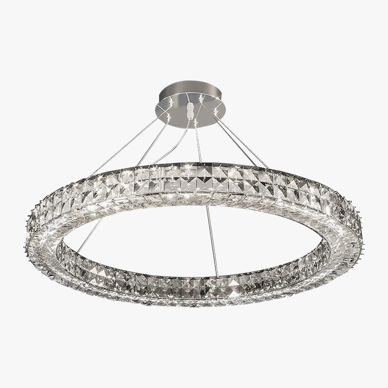 lustre en cristal design simple décoratif de luxe nouvelle collection