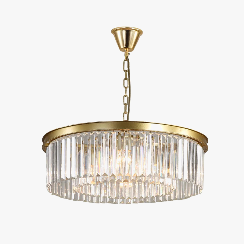 Lustre cristal contemporain sophistiqué