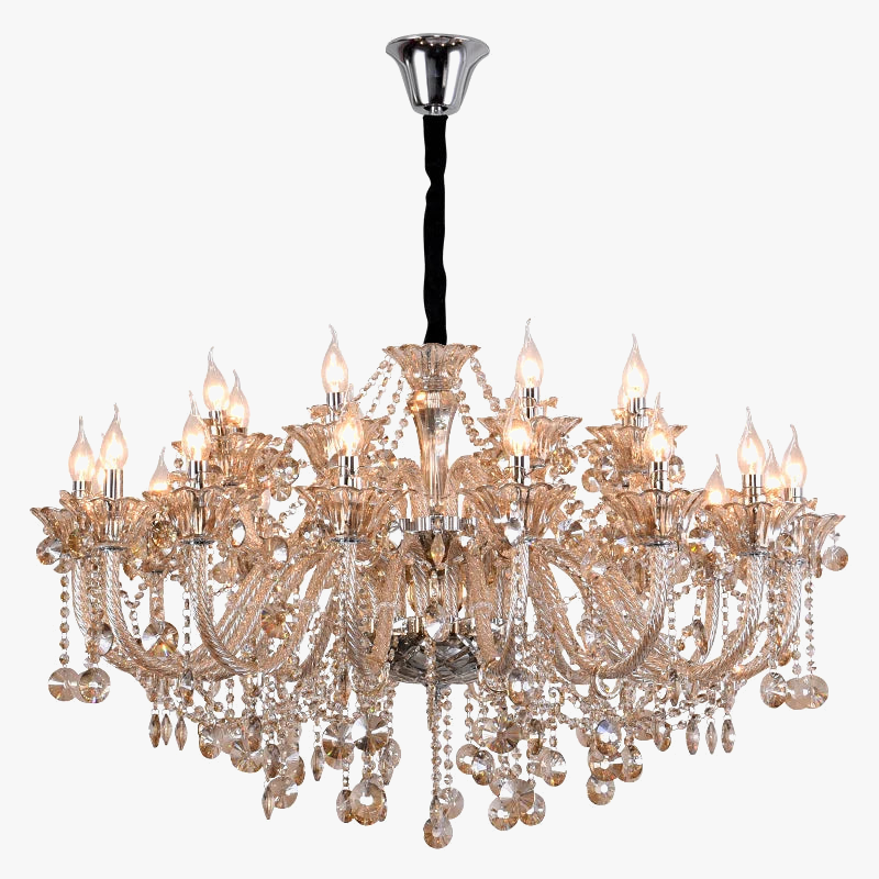 lustre en cristal moderne pour intérieur élégant et raffiné