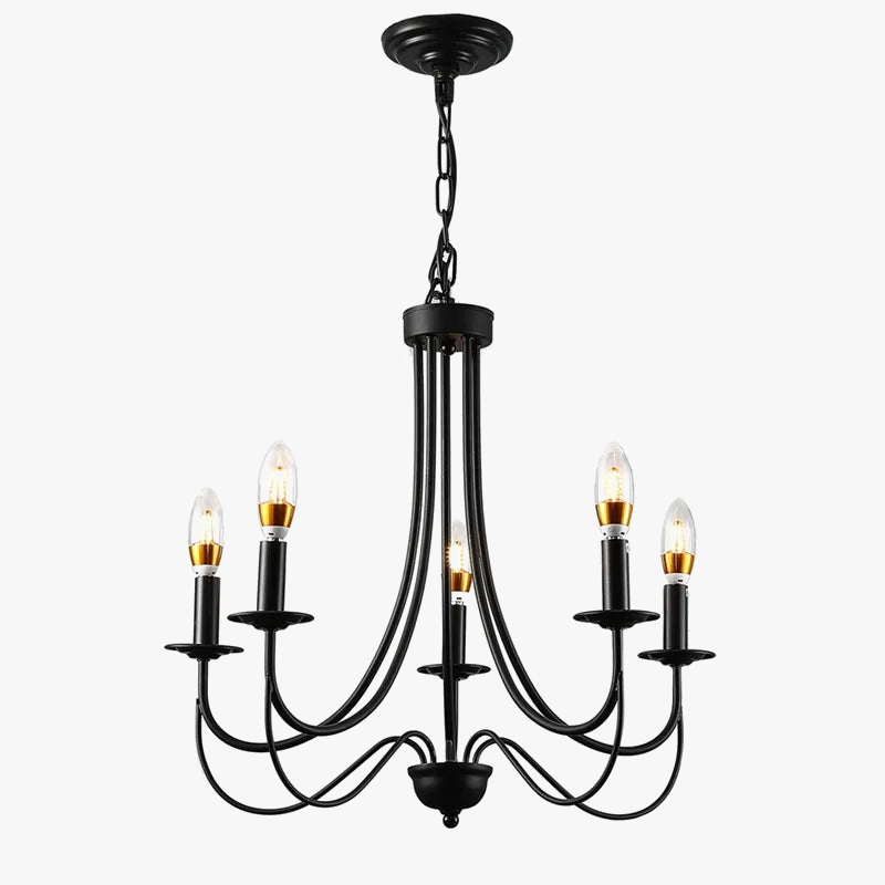 Lustre Industriel Vintage 5 Ampoules