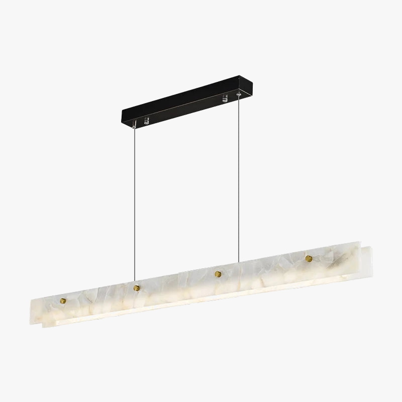 lustre en marbre acier inoxydable à led dimmable pour éclairage intérieur