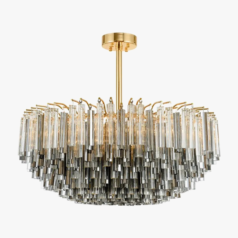 lustre en verre cristal design post-moderne pour décoration intérieure