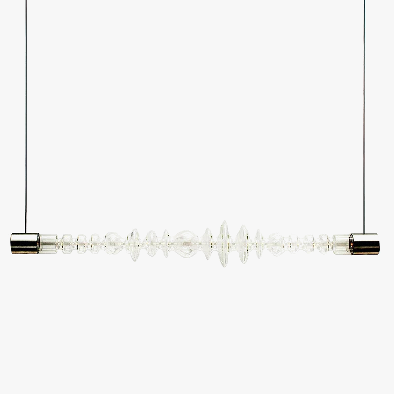 lustre en verre design créatif minimaliste pour restaurant moderne