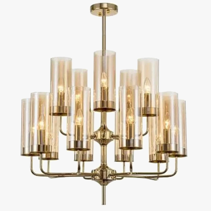 lustre en verre moderne 6 à 15 têtes design nordique luminaire intérieur