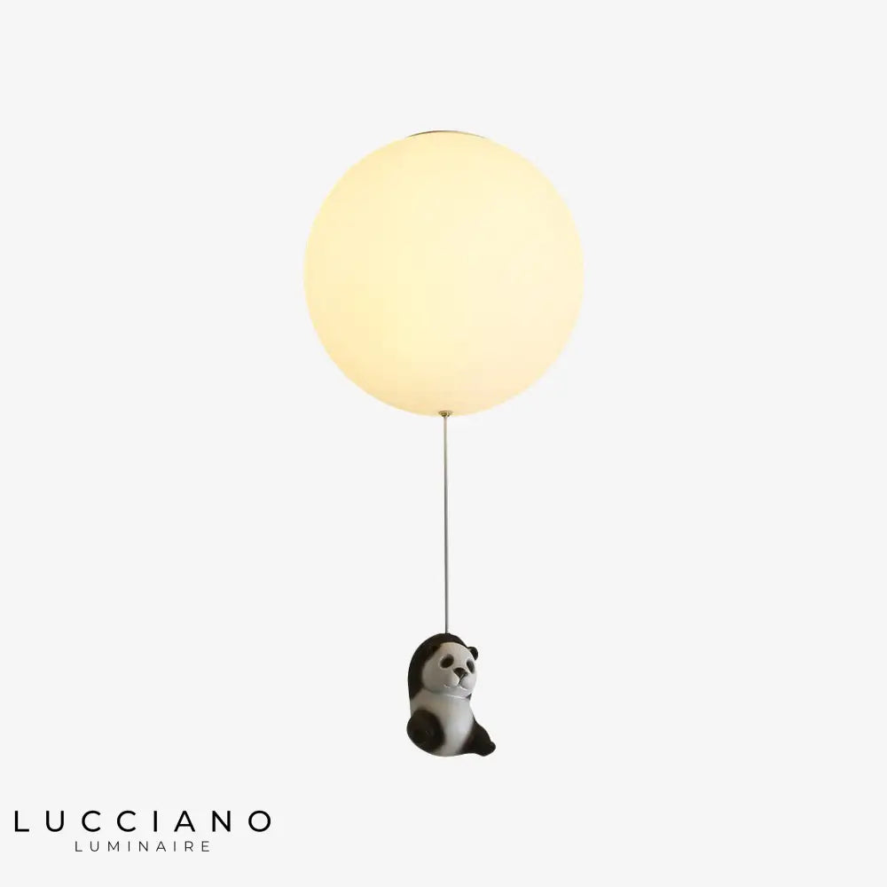 Lustre Enfant Led Ballon Panda B / 15Cm Luminaire Chambre