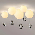 Lustre Enfant Led Ballon Panda Luminaire Chambre