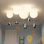 Lustre Enfant Led Ballon Panda Luminaire Chambre