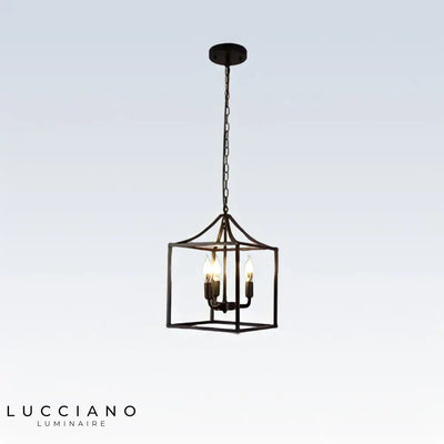 Lustre industriel à 3 ampoules