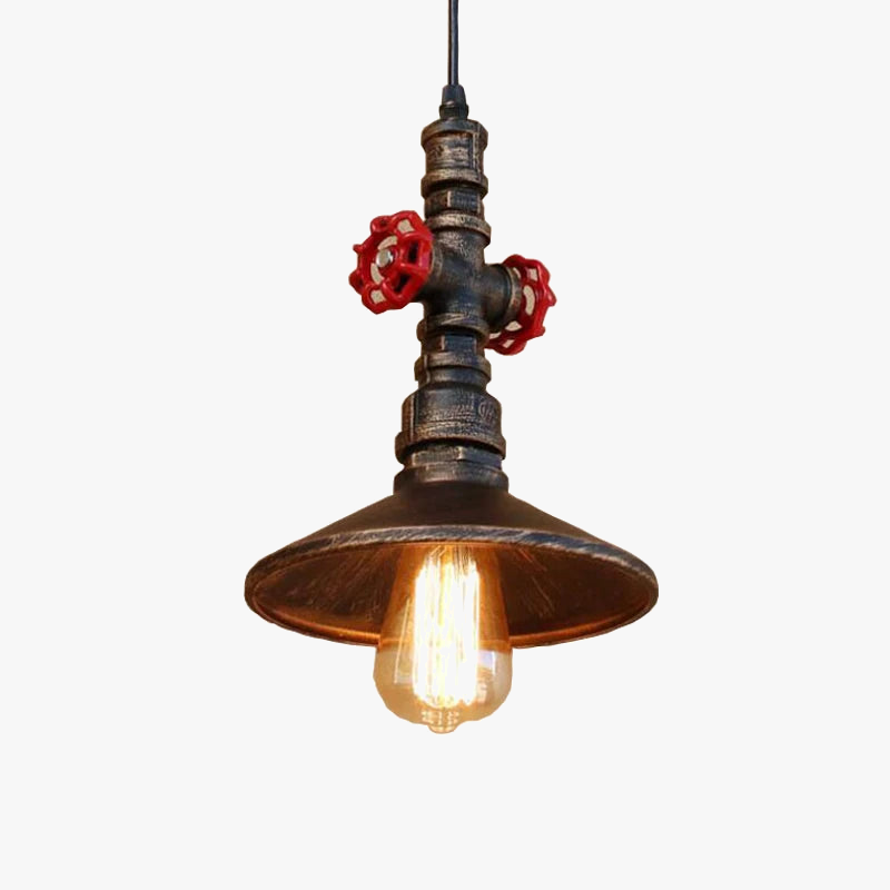 lustre industriel rétro en fer pour restaurant bar club