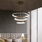 Lustre Led Anneaux Design Luminaire Chambre