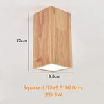 Lustre Led Bois Scandinavie Rogely Carré - L / Chaude Luminaire Chambre