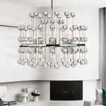 Lustre Led Boules Cristal Art Luminaire Chambre