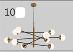 Lustre Led Branches Boules Verre Designer 10 Luminaire Chambre