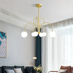 Lustre Led Branches Dorées Design Luminaire Chambre