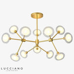 Lustre Led Branches Verre Design Luminaire Chambre