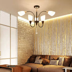 Lustre Led Bras Arrondis Verre Lamps Luminaire Chambre