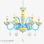 Lustre Led Chat Bleu Et Jaune Luminaire Chambre