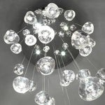 Lustre Led Cristal Transparent Luminaire Chambre