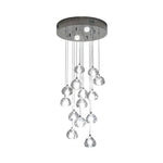 Lustre Led Cristal Transparent Luminaire Chambre