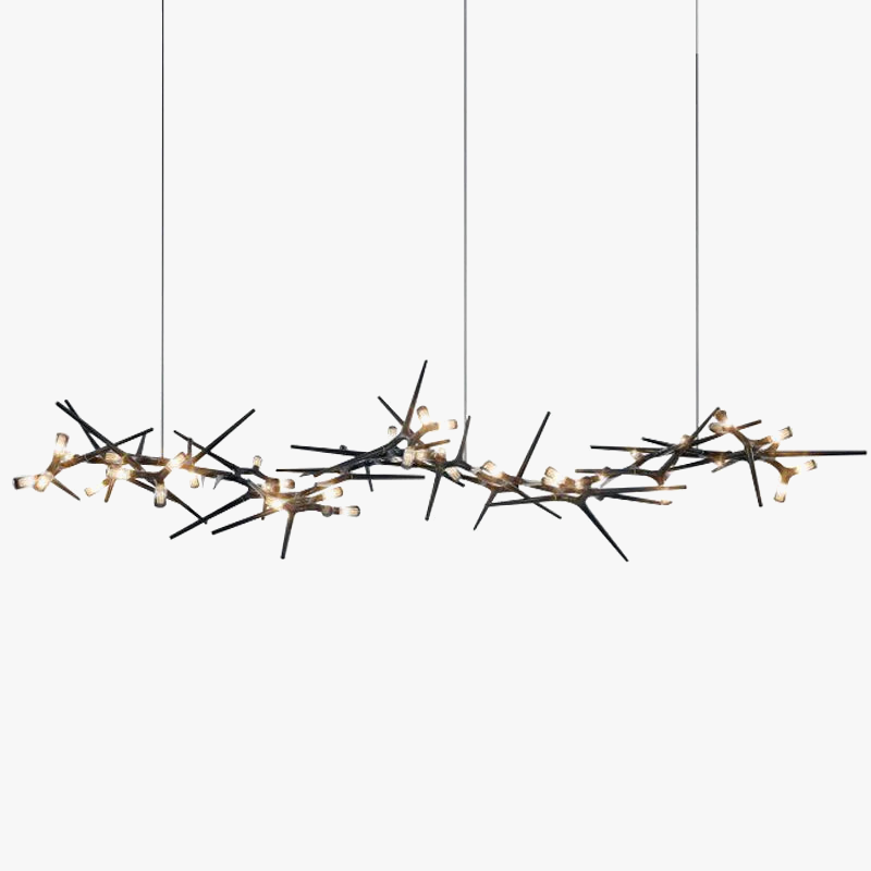 lustre led de luxe postmoderne pour restaurant et villa