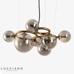 Lustre Led Design Boules Verre Froide Luminaire Chambre