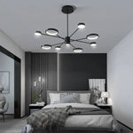 Lustre Led Design Créatif Noir Luminaire Chambre