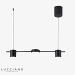 Lustre Led Design En Métal Luxueux Noir - 3 Lampes / Froide Luminaire Doré