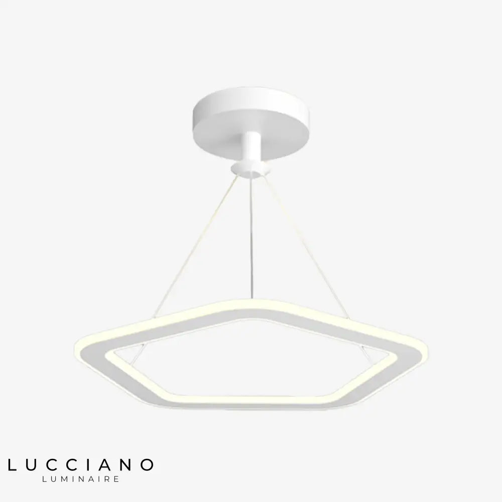 Lustre Led Design Formes Originales Blanc - A / Chaude Luminaire Chambre