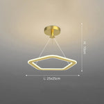 Lustre Led Design Formes Originales Doré - A / Chaude Luminaire Chambre