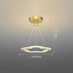 Lustre Led Design Formes Originales Doré - D / Chaude Luminaire Chambre