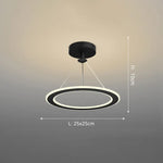 Lustre Led Design Formes Originales Noir - B / Chaude Luminaire Chambre