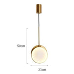 Lustre Led Design Marbre Doré Luminaire Chambre