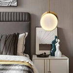 Lustre Led Design Marbre Doré Luminaire Chambre