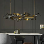 Lustre Led Design Métal Luxury Luminaire Doré