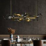 Lustre Led Design Métal Luxury Luminaire Doré