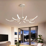 Lustre Led Design Métal Tiges Kyio Luminaire Chambre