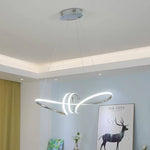 Lustre Led Design Spirales Dorées Luminaire Chambre