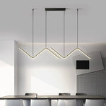 Lustre Led Design Triangles Métal Luminaire Doré