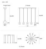 Lustre Led Design Verre Doré Luminaire Chambre