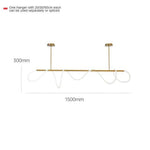 Lustre Led Doré Bandeau Lumineux Shadow 150 X 30Cm Luminaire Chambre