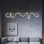 Lustre Led Doré Bandeau Lumineux Shadow Luminaire Chambre