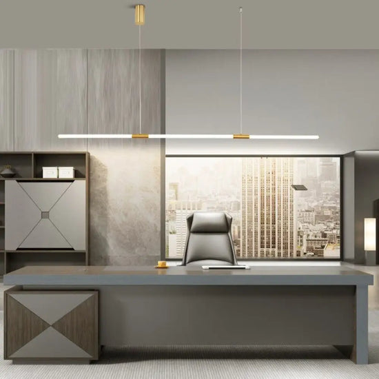 Lustre Led Doré Minimaliste Nevy Luminaire