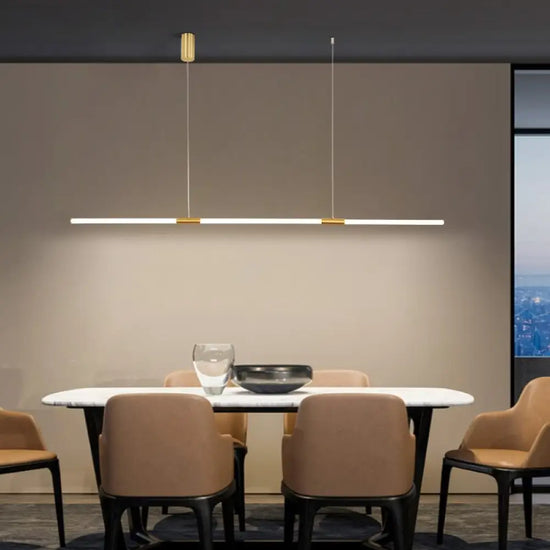 Lustre Led Doré Minimaliste Nevy Luminaire