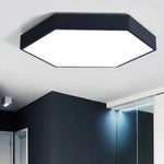 Lustre Led Hexagonal Noir Luminaire Chambre