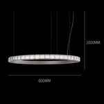 Lustre Led Modèle Bague Cristalline Luminaire Chambre